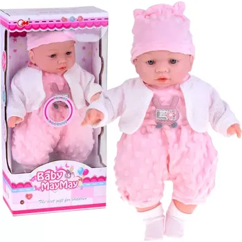 Panenka Interaktivní měkká panenka miminko 40 cm se zvuky