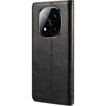 Pouzdro na mobilní telefon Flipové pouzdro Lenuo pro Xiaomi Redmi Note 14 Pro 5G černé