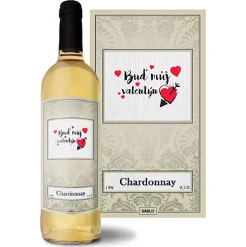 Víno Sablio Bílé víno Buď můj Valentýn: 0,75 l