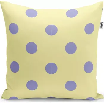 Polštář Sablio Polštář Fialové tečky - 40x40 cm