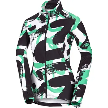 Dámská mikina Northfinder Dámský lyžařský technický svetr s celopotlačou JAMIYA, zelená,