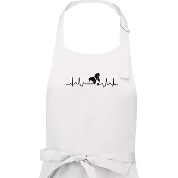 Kuchyňská zástěra Jack Russell Terriér - hlava - Pánská zástěra na vaření - Univerzální velikost ( Bílá )