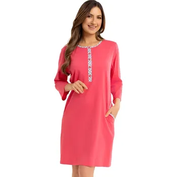Dámská móda Dámská noční košile 165/51 REGINA – Pohodlí a elegance Barva/Velikost: malina (Raspberry) / XXL
