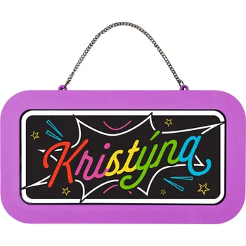 Party dekorace Neonová cedulka se jménem - Kristýna
