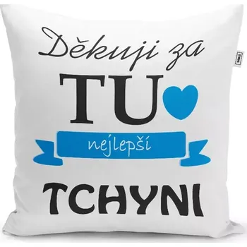 Polštář Sablio Polštář Děkuji za tu nejlepší tchyni: 40x40 cm