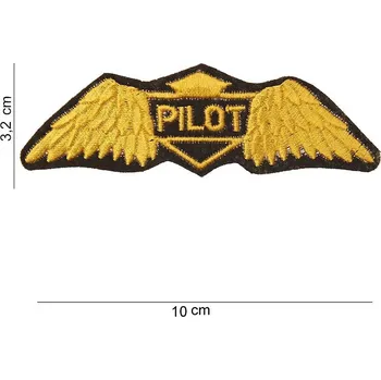Nášivka Nášivka textilní Fostex Pilot Wings - zlatá-černá