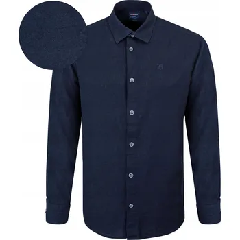 Pánská košile Pako Jeans pánská ležérní košile. Košile pro každodenní nošení, lněná a bavlněná, střih regular fit, dlouhý rukáv, regular len, velikost XL