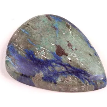 Přírodní kámen Kabošon Azurite č.7605 (30x23x6mm)