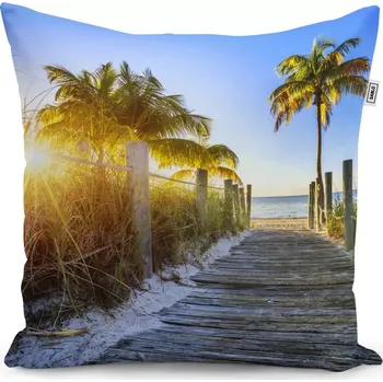 Polštář Sablio Polštář Cestička na pláž - 50x50 cm