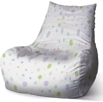 Sedací pytel Sablio Sedací vak Bean Barevné puntíky - 100 x 90 x 45 cm
