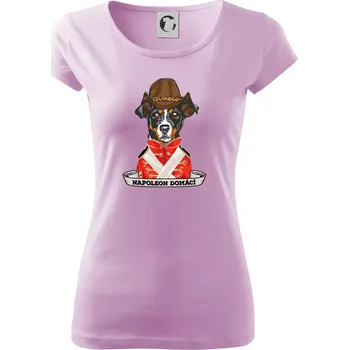 Dámské tričko Napoleon domácí pes kříženec - Dámské triko Pure - 3XL ( Orchid )