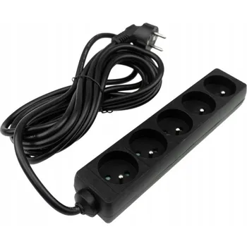 Prodlužovací kabel ECOLIGHT Prodlužovací kabel, prodlužovací kabel, 5 zásuvek, 230V, 5m, uzemněný