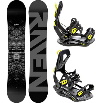 Snowboard RAVEN Snowboard set Raven Mystic + vázání Raven FT360 160cm ZELENÁ|ČERNÁ|ŠEDÁ 2023