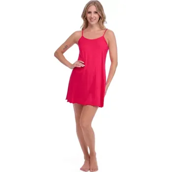 Dámská noční košile Dámská noční košilka Follia modal Monet/10630, M, třešňová