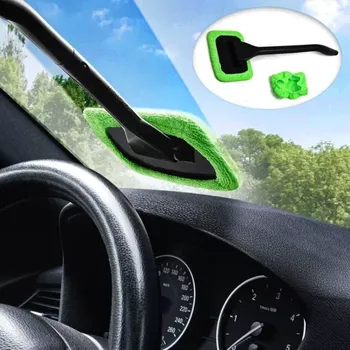 Stěrka do auta - pro snadné čištění autoskel - Skládací stěrka, Rozprašovač, 2x Utěrka