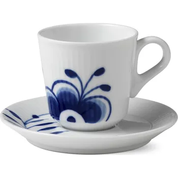 Royal Copenhagen Porcelánový šálek s podšálkem Blue Fluted Mega 90 ml