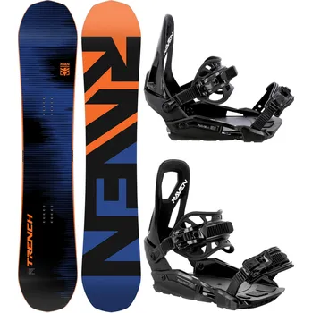 Snowboarding RAVEN Snowboard set Raven Trench Carbon + vázání Raven S230 151cm ORANŽOVÁ|ČERNÁ 2023
