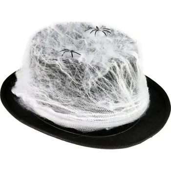 Karnevalový kostým _Ostatní 1_ KARNEVAL Klobouk s pavučinou dospělý *KARNEVALOVÝ DOPLNĚK* 221994