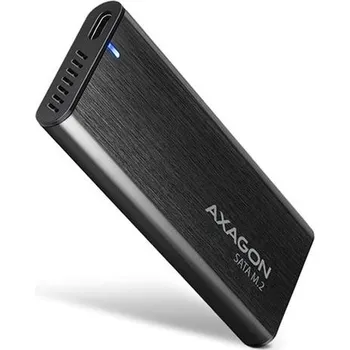 Pouzdro na externí pevný disk Externí box AXAGON EEM2-SBC , USB-C 3.2 Gen 2 - M.2 SATA SSD kovový RAW box, bezšroubkový