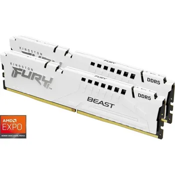 Počítač KINGSTON FURY Beast White EXPO 32GB DDR5 6400MT/s / CL32 / DIMM / Kit 2x 16GB
