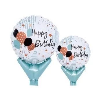 Balónek Fóliové balónky k narozeninám HAPPY BIRTHDAY, 10 ks