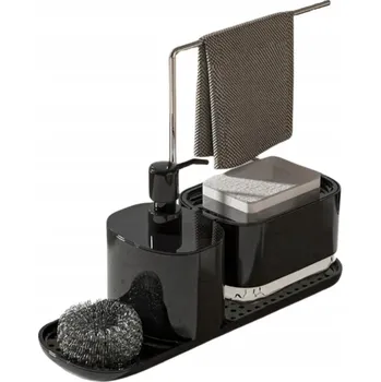 Obraz DOZOWNIK NA PŁYN DO MYCIA NACZYŃ, NÁDOBKA NA MÝDLO, SADA S HOUBIČKOU