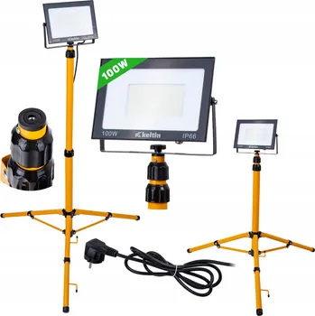 LED reflektor 100W se stativem LAMPA HALOGEN, studená bílá 6500K