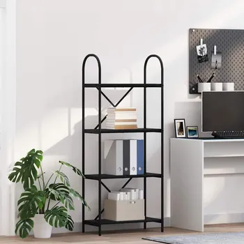 Obývací pokoj Knihovna Černý dub 60 x 30 x 146 cm Kompozitní dřevo