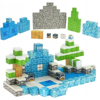 ostatní stavebnice STAVEBNICE 3D KOSTKY ŠESTISTĚNNÉ PIXELY SET XL 144 KUSŮ