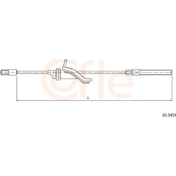 Lanko parkovací brzdy Lanko ruční brzdy COFLE 10.5451
