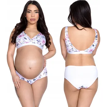 Podprsenka Mitex Lilly flowers Kojící podprsenka měkká bavlna SOFT XS