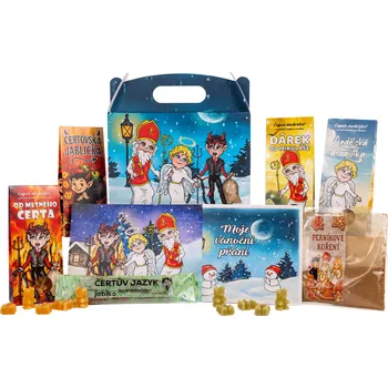 Dárkový potravinový koš Lipoo Mikulášský box XXL