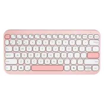 Klávesnice ASUS Marshmallow KW100/Bezdrátové Bluetooth/CZ/SK/Růžová (90XB0880-BKB570)