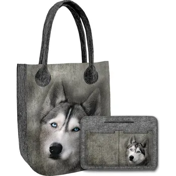 Bertoni shopper kabelka plst vícebarevná