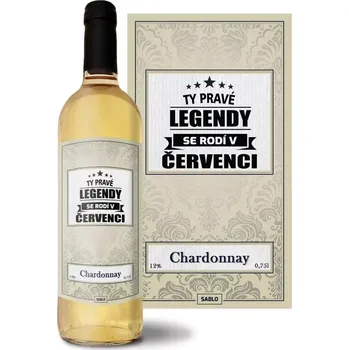 Víno Sablio Bílé víno Ty pravé legendy se rodí v červenci: 0,75 l
