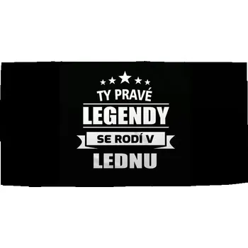 Sablio Ručník Ty pravé legendy se rodí v lednu - 30x50 cm