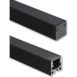 McLED ML-761.150.74.2 Přisazený hliníkový profil PC1 25x25mm bez difuzoru 2m černý