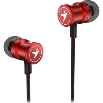 Sluchátka GENIUS headset HS-M316 METALLIC RED/ červený/ 4pin 3,5 mm jack