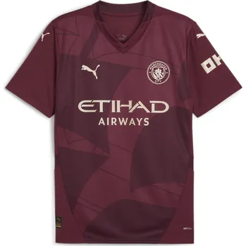 PUMA Pánský fotbalový dres Manchester City 24/25 PUMA Dark Jasper Red L ČERVENÁ