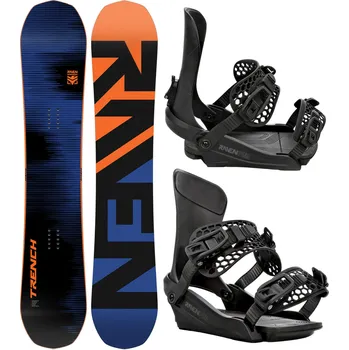Snowboard RAVEN Snowboard set Raven Trench Carbon + vázání Raven King 157cm ORANŽOVÁ|ČERNÁ 2023
