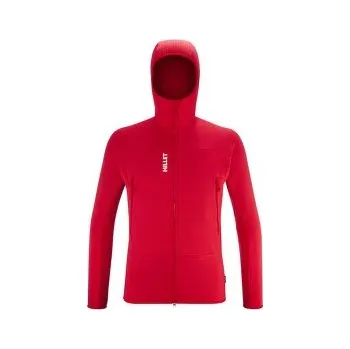 Pánská mikina Millet FUSION GRID HOODIE Men ROUGE A14 červená M