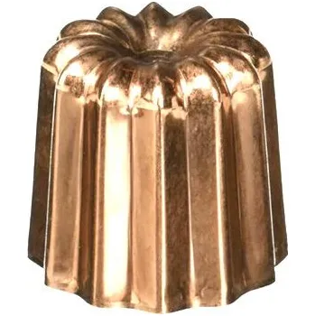 Forma na pečení Forma na Canelés de Buyer, 6820.55N, měď, vroubkovaná, průměr 5,5 cm