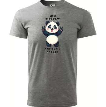 Pánské tričko Sablio Tričko s potiskem Mám blbé kecy a nestydím se za to - šedé 4XL