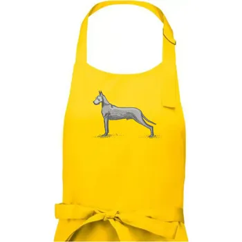 Kuchyňská zástěra Vintage Great dane - Pánská zástěra na vaření - Univerzální velikost ( Žlutá )