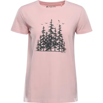 Dámské bavlněné triko ALPINE PRO Morola růžové Velikost: L