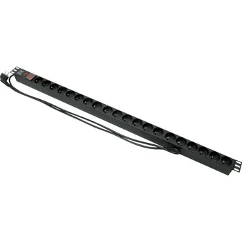 Rozvaděč XtendLan rozvodný panel 20x 230V, ČSN, vypínač, nadproudová ochrana, 1,8 m