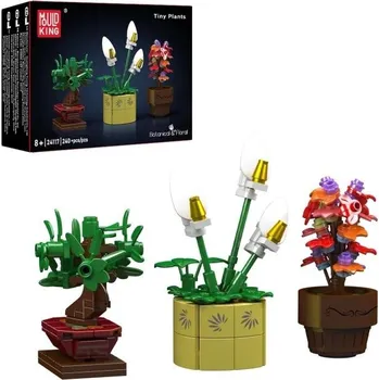 ostatní stavebnice Mould King 24117 Mini květiny v květináči – Kala, Bonsaj, Květ radosti