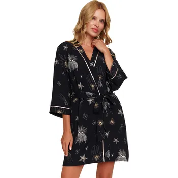 Dámský župan Dámský viskózový župan Doctor Nap SWW.7179 Barva: Modrá - tmavě, Velikost: 2XL