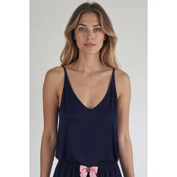 Dámské pyžamo Tílko na spaní Vivisence 2200 Barva: Modrá - tmavě, Velikost: S