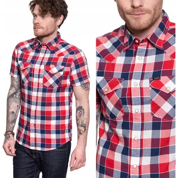 Pánská košile LEE SS WESTERN PÁNSKÁ KOŠILE KRÁTKÝ RUKÁV LOGO XL